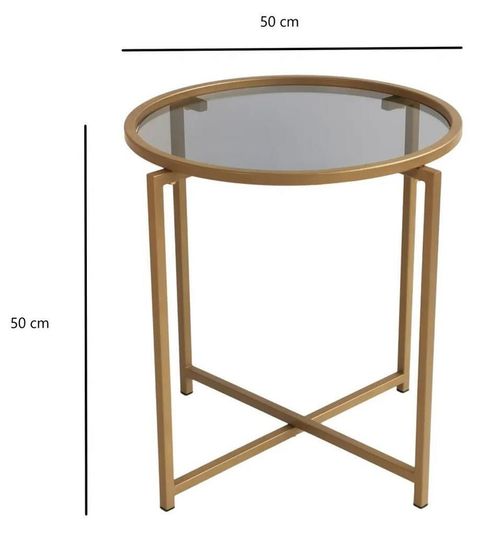 купить Журнальный столик Trendy S407K, Aur 50x50x50cm в Кишинёве 