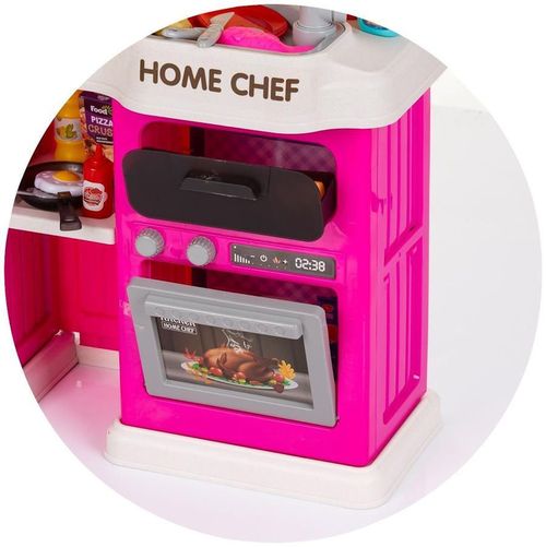 купить Игрушечная кухня и посуда Chipolino DIPK002420KT with light and sound, spraying, smoking, watering 83cm в Кишинёве 