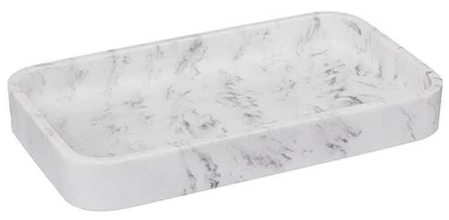 купить Аксессуар для ванной 5five 55781 Organizator baie Lea 19x11x2.5cm alb efect marmura в Кишинёве 