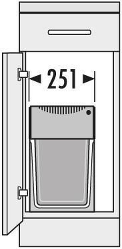 cumpără Coș de gunoi Hailo 3666851 Tandem 15/15 Black Edition în Chișinău 