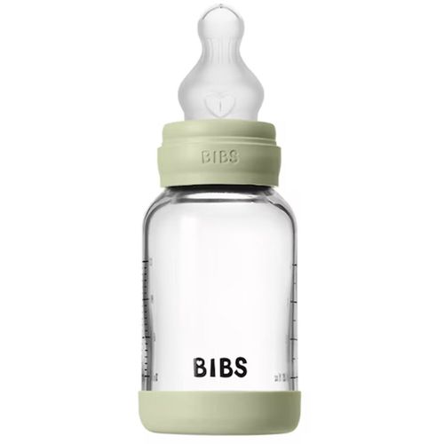 купить Поильник BIBS 50191250 Biberon din sticla anticolici Sage cu tetina din silicon 0+ luni, 120ml в Кишинёве 
