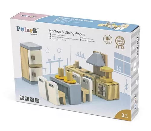 купить Игрушка Viga 44038 Kitchen Dining Room в Кишинёве 