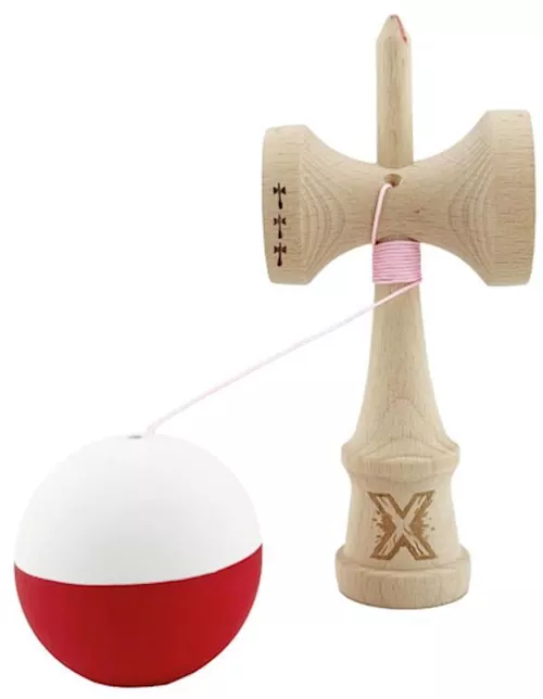 cumpără Joc activ Essa 164398 Kendama X Original, 7x6x18cm, alb-roșu în Chișinău 