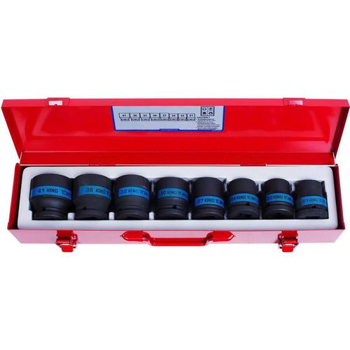 cumpără Set de tubulare, bite, duze King Tony 6409MP03 Set chei tubulare de impact de 3/4", 6 laturi, 21-41 mm, 8 buc. în Chișinău 