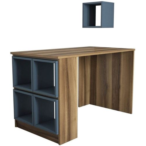 cumpără Masă de birou Trendy Cutie, Nuc, Calcedonie 120x75x65cm în Chișinău 