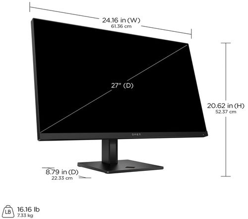 купить Монитор HP OMEN 27q G2 QHD Borderless (AV4H6AA) в Кишинёве 