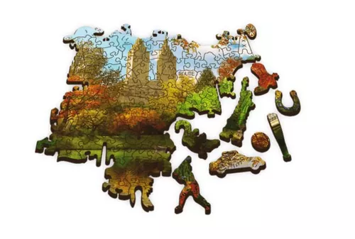 купить Пазл Trefl 20157 Wooden puzzle 500+1. Manhattan, Parcul Central в Кишинёве 