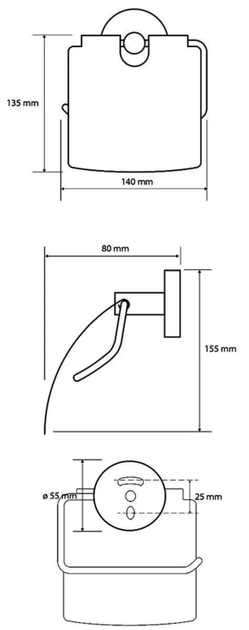 купить Держатель бумаги Bemeta Amber 155112012 в Кишинёве 