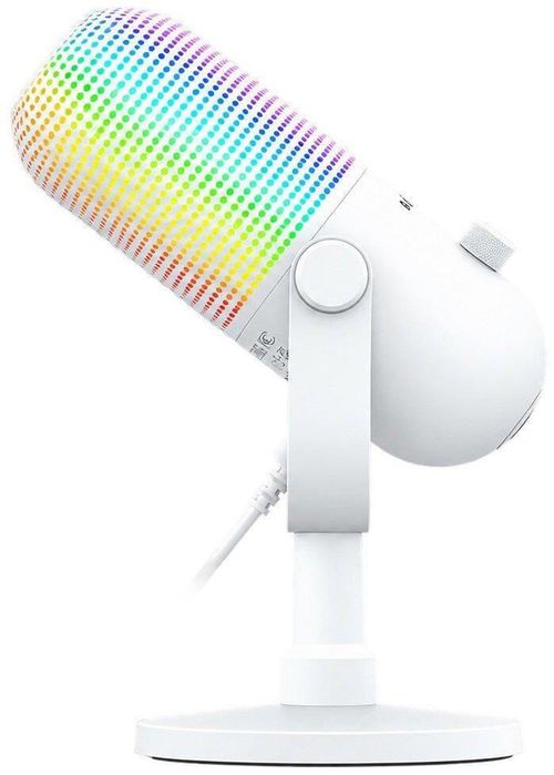 cumpără Microfon pentru PC Razer RZ19-05990200-R3M1 Seiren V3 Chroma 32-Bit DSP RGB White Edition în Chișinău 