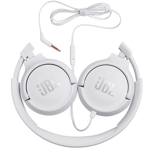 купить JBL TUNE 500 White On-ear Headset with microphone, Dynamic driver 32 mm, Frequency response 20 Hz-20 kHz, 1-button remote with microphone, JBL Pure Bass sound, Tangle-free flat cable, 3.5 mm jack, White JBLT500WHT в Кишинёве 