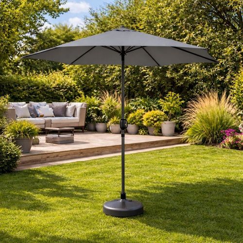 cumpără Umbrelă de gradină Hydro S 0431105, pe picior, Antracit în Chișinău 
