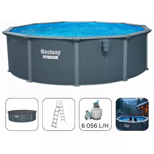 cumpără Piscină cu cadru Bestway 561CUBW Hydrium 488x132cm, 21490L în Chișinău 