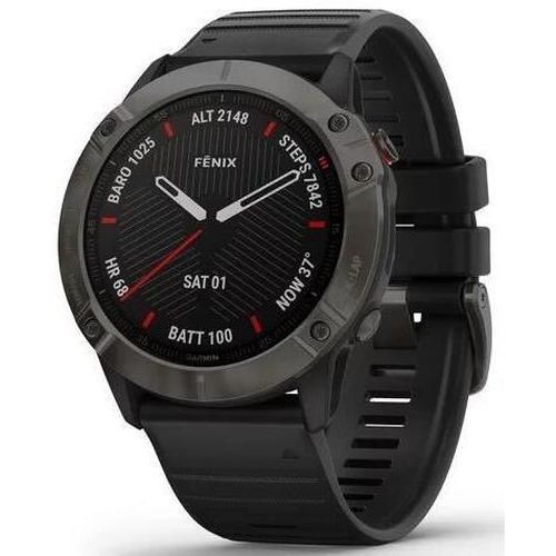 купить Смарт часы Garmin fenix 6X Sapphire, Carbon Gray DLC w/Black Band в Кишинёве 