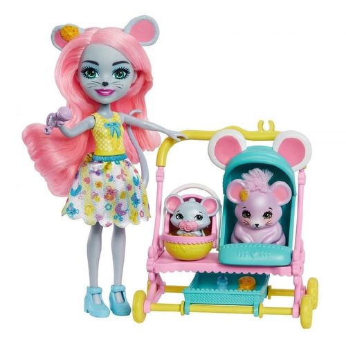 купить Кукла Enchantimals HKR57 Soricica Mauria si Familia в Кишинёве 