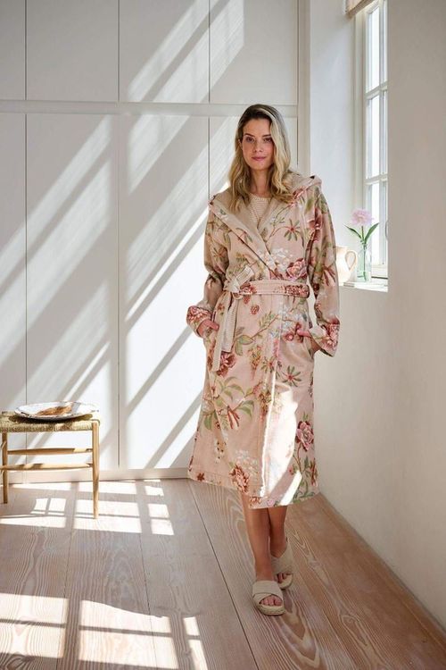 купить Домашний текстиль Pip Studio 327020 Secret Garden Bathrobe Khaki M в Кишинёве 