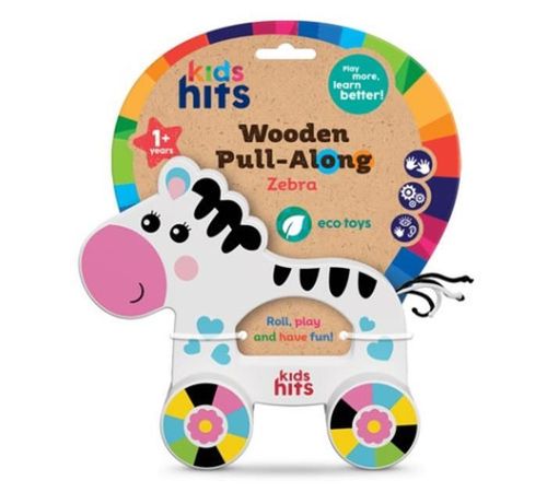 cumpără Jucarie de tras și împins Kids Hits KH20/010 Деревянная каталка Zebra în Chișinău 