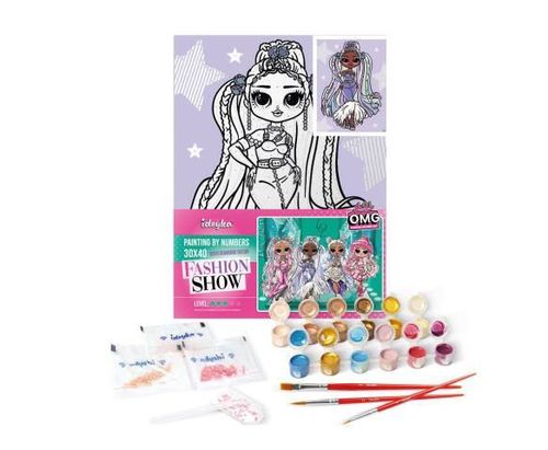 купить Картина по номерам Ideyka (KHO6272) L.O.L. Surprise! O.M.G. Fashion show Lady Braids, 30х40 в Кишинёве 