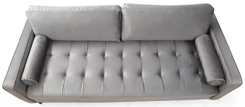 cumpără Canapea Trendy Roma Gri deschis, 90x70x215cm (3 locuri) în Chișinău 