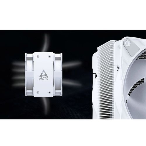 купить Кулер для процессора Cooler Arctic Freezer 36 A-RGB (White) for AMD&Intel, Intel LGA1851/LGA1700, AMD AM4/AM5, 2 x FAN P12 PWM PST A-RGB 120mm, 200-2000rpm PWM, Fluid Dynamic Bearing, ACFRE00125A в Кишинёве 