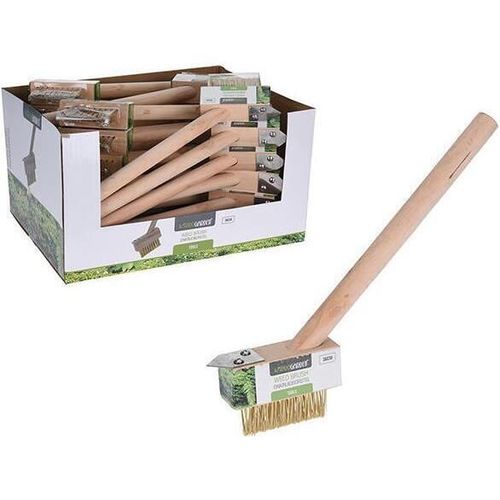 купить Аксессуар для дома ProGarden 46599 Щетка для уборки в щелях, жесткая щетина, ручка дерево 36cm в Кишинёве 