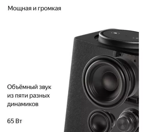 купить Колонка портативная Bluetooth Yandex YNDX-00053K Black в Кишинёве 