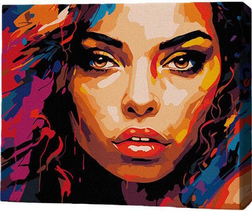 cumpără Tablou pe numere BrushMe RMGB030FC 30x40сm (pânză neagră/fără cutie) Armonia culorilor în Chișinău 