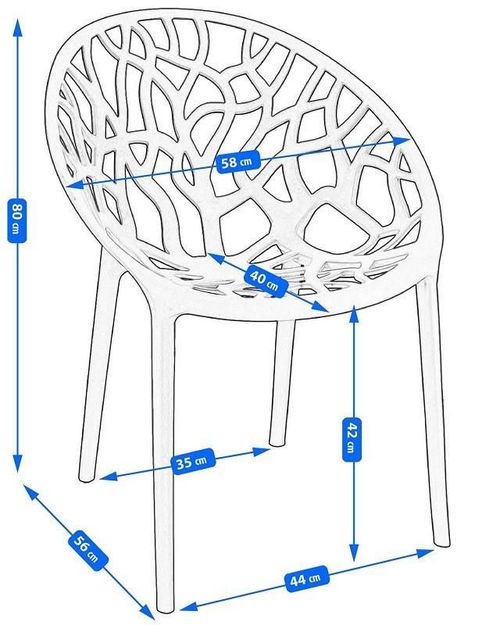 купить Стул Jumi CM-102262 Scaun terasa ALBERO din plastic, Gri в Кишинёве 