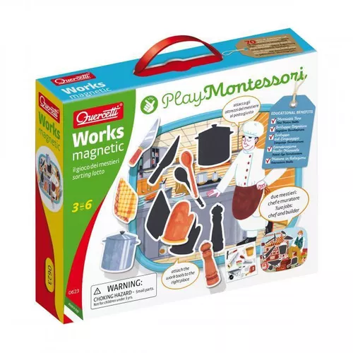 cumpără Puzzle Quercetti Q0623 Puzzle magnetic Montessori în Chișinău 