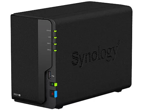cumpără Synology DiskStation DS218+, 2-bay NAS Server for Home to Business, 4K UHD transcoding, DualCore 2.5GHz, 2GB DDR3, 2 x 3.5" or 2.5" SATA3, 3xUSB 3.0, Gigabit LAN (retelistica NAS pentru HDD/сетевой дисковый накопитель для HDD) în Chișinău 