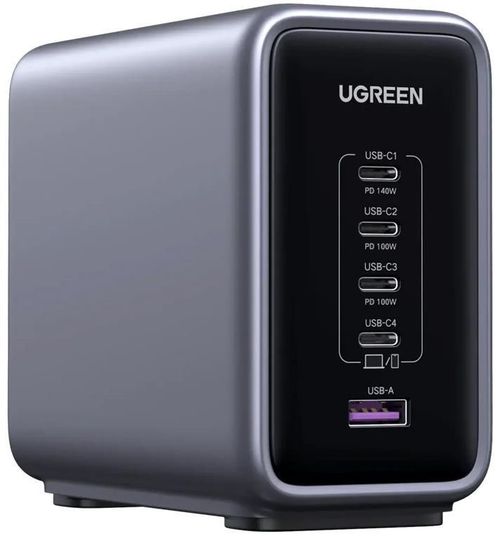 купить Зарядное устройство сетевое Ugreen 90903B Nexode Pro GaN Charger 1xUSB-A + 4xType-C 300W CD333, Black в Кишинёве 