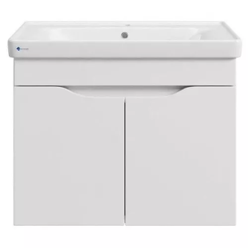 купить Шкаф под умывальник Mashtab 11829 Print cu 2 usi, suspendat 55cm Alb в Кишинёве 