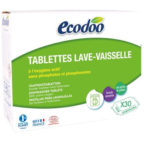 Таблетки для посудомоечной машины Ecodoo 30x20 г 600 г 