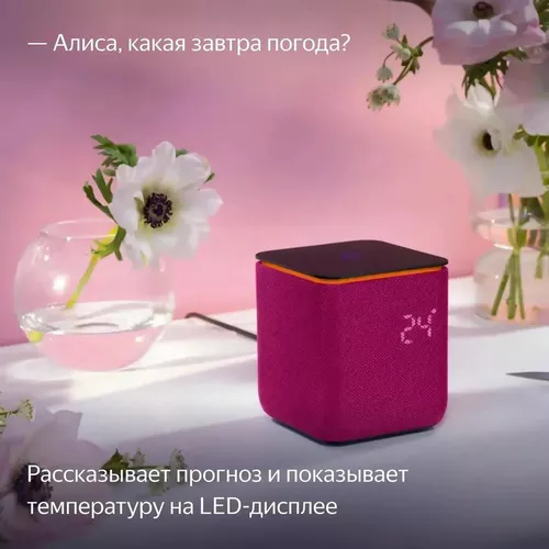 купить Колонка портативная Bluetooth Yandex YNDX-00054PNK Alisa Station MIDI Pink в Кишинёве 