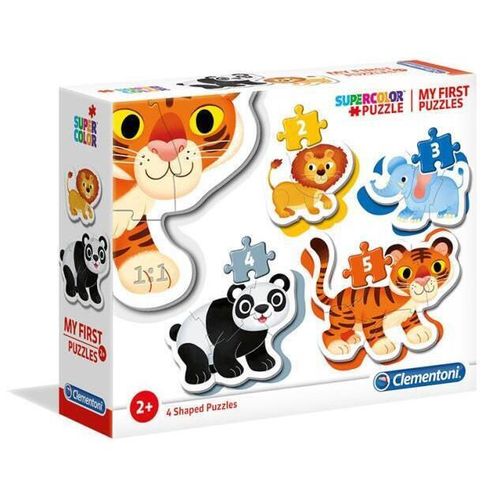cumpără Puzzle Clementoni Puzzle 2+3+4+5 Primii mei puzzle - Animale salbatice (20810) în Chișinău 