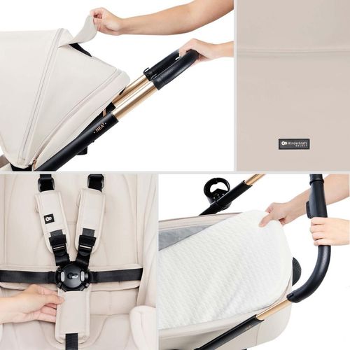 cumpără Сărucior pentru copii KinderKraft 2in1 Nea 2 KSNEA002BEG2000 Soft Beige în Chișinău 