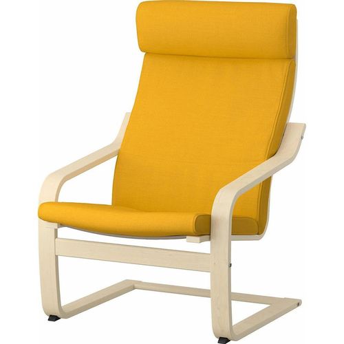 cumpără Fotoliu Ikea Poang (Furnir Mesteacăn/Skiftebo Galben) în Chișinău 