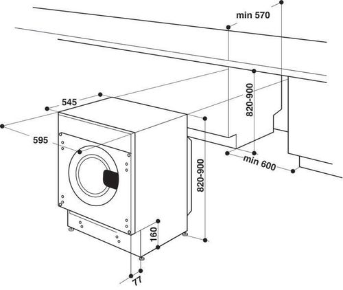 купить Встраиваемая стиральная машина Whirlpool WMWG91484E в Кишинёве 