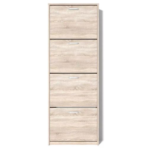 купить Полка для обуви Fabrik Home Тумба для обуви 4 дверцы / 600 дуб сонома в Кишинёве 