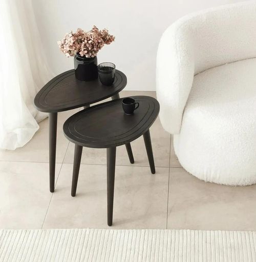 купить Журнальный столик Trendy Dulce-Antracit (2 bucăți) в Кишинёве 