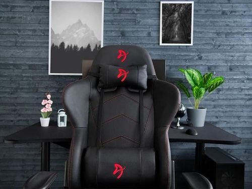 купить Офисное кресло Arozzi Inizio PU, Black/Red logo в Кишинёве 