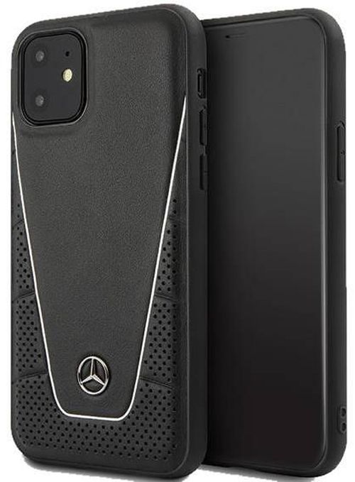 cumpără Husă pentru smartphone CG Mobile Mercedes Quilted Smooth Cover for iPhone 11 Black în Chișinău 