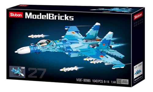 купить Конструктор Sluban B0985 Model Bricks Su-27 Fighter 2in1 в Кишинёве 
