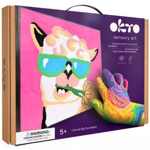 cumpără Set de creație Okto 20030 Pictură pe numere 3D cu plastilină ușoară 29x29сm, Lama în Chișinău 