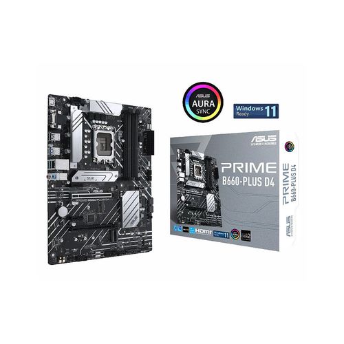 купить Материнская плата ASUS PRIME B660-PLUS D4 Intel B660, LGA1700, Dual DDR4 5066MHz, PCIe 4.0 x16, PCI-E 3.0 x16, D-Sub/DP/HDMI, USB3.2 Type-C, SATA RAID, 3 x M.2 slots PCIe 4.0 x4, Intel Optane, SB 8-Ch., 2.5Gb Ethernet, AURA Sync в Кишинёве 