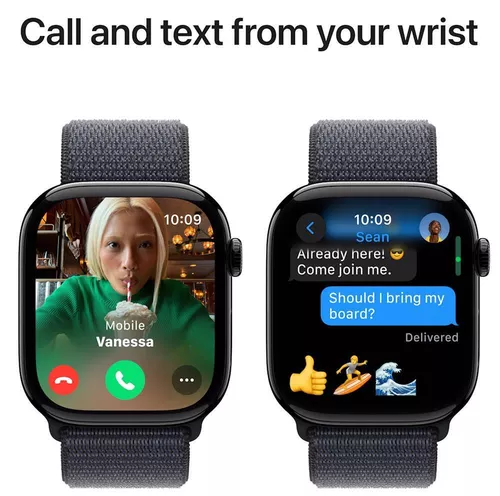 cumpără Ceas inteligent Apple Watch Series 10 GPS 42mm Jet Black Aluminium Case with Ink Sport Loop MWWG3 în Chișinău 