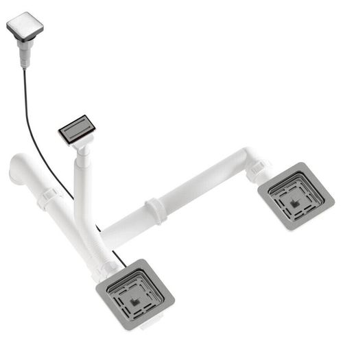 купить Сифон для кухонной мойки Helika-AquaSanita AQ-007H Stainless Steel в Кишинёве 