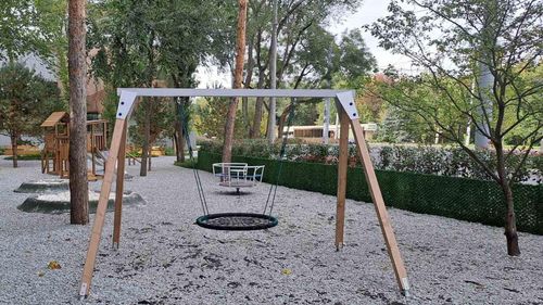 cumpără Leagăn PlayPark 4231 Dublu din lemn/oțel SA-01 în Chișinău 