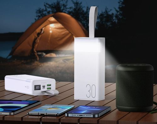 купить Аккумулятор внешний USB (Powerbank) Remax RPP-320 White 30000mAh в Кишинёве 