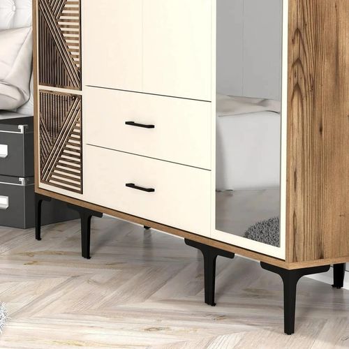 cumpără Dulap Trendy Kumsal PTR-Nuc, Crema în Chișinău 