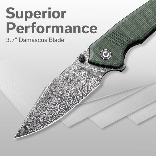 купить Нож походный Civivi C23027-DS1 Tranquil, mâner Canvas Micarta, Liner Lock в Кишинёве 